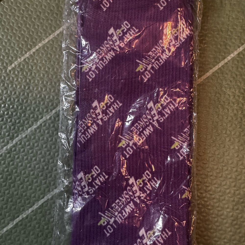 Purple Awful lot of cough syrup Socks